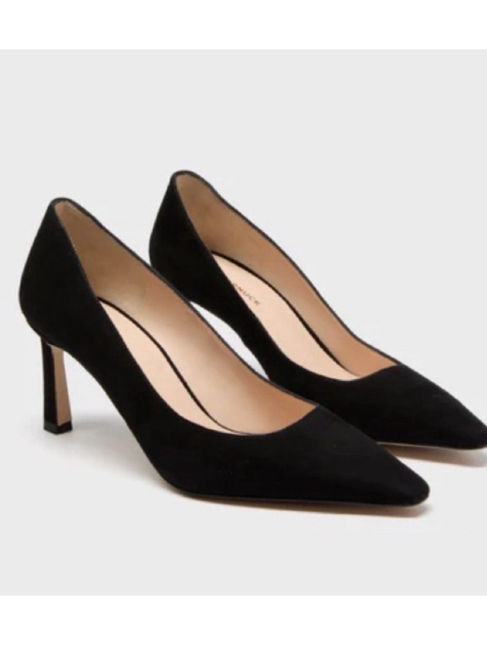 Tuckernuck Ilana Black Suede Pointed Toe Pumps Heels NIB 9
